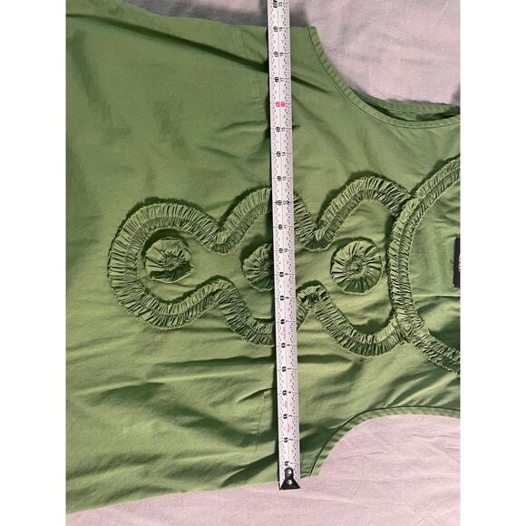 Alfani Green Sleeveless Blouse SZ Med - Picture 6 of 7